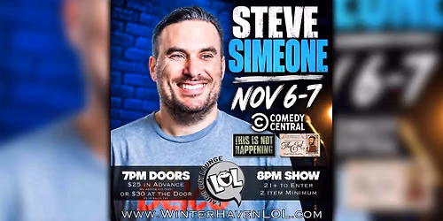 Steve Simeone from Comedy Central!