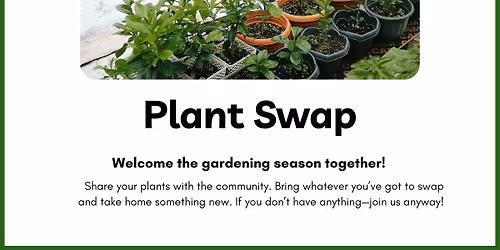 Plant Swap at the Sandpoint Library