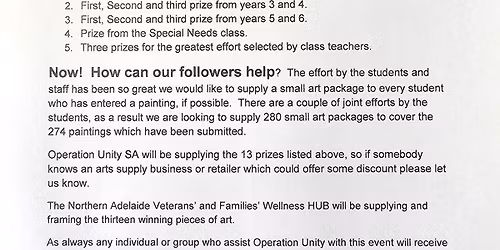 Highbury Primary School, Remembrance Day, Art Competition Launch for Veterans