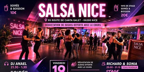 SOIR\u00c9E 100% SALSA \/ Stage Ladies & Men's style