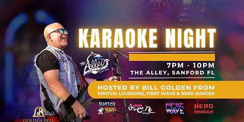 Karaoke w\/National Touring Artist Billy Golden @ The Alley\/Sanford FL