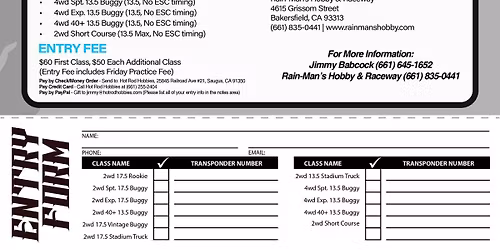 29th Annual Pro-Line Off-Road Shootout - April 18-19, 2026 - Rain-Man's Hobby & Raceway, Bakersfield
