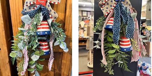 Patriotic Door Swag