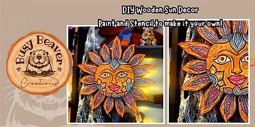DIY Wood Sun Painting