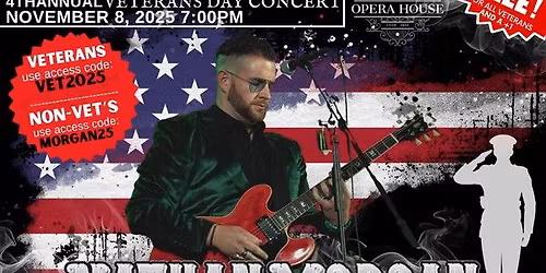 4th Annual FREE VETERANS Concert with Nathan Morgan