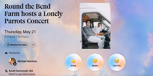 Lonely Parrots RETURN to RTB Farm intimate concert