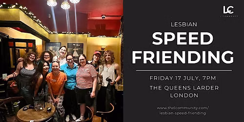 Lesbian Speed Friending \u2013 Meet Women in Real Life (15 SPOTS LEFT)