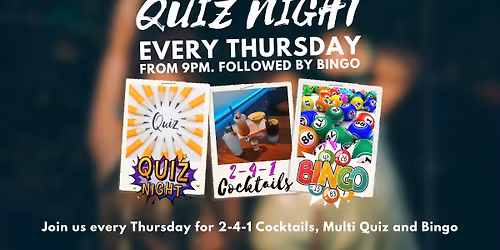 Quiz & Bingo Night With 241 Cocktails & Pizzas