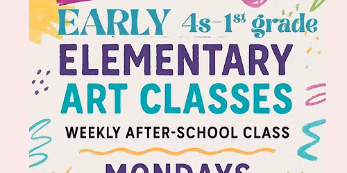 Studio 43*19: After School Art Club \u2013 PreK 4s\u20131st Grade