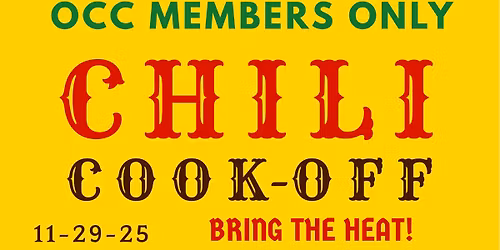 OCC Members Only Chili Cookoff
