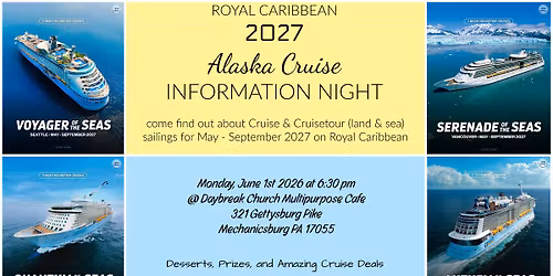 Royal Caribbean Alaska Cruise Information Night 