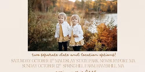 NVMOM Fall Mini Shoots Fundraiser