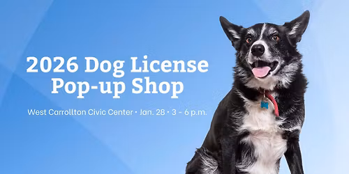 2026 Dog License Pop-up Shop