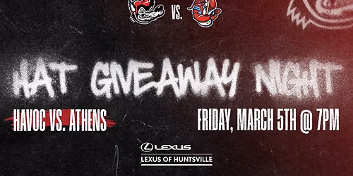Hat Giveaway Night | Huntsville Havoc
