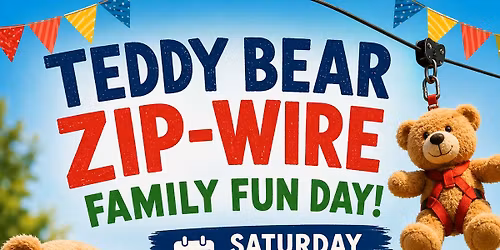 Teddy-Bear Zip-Wire Family Fun Day