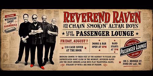 Reverend Raven featuring Westside Andy on Harmonica
