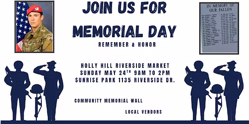 Memorial Day at Holly Hill Riverside Market