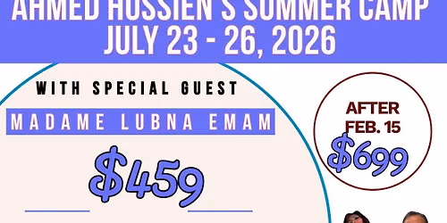 Ahmed Hussien\u2019s Summer Camp 2026