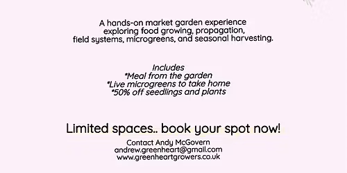 Greenheart Growers - Market Garden Experience Day