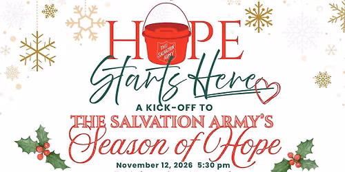 Hope Starts Here Gala - A Kickoff to The Salvation Army's Season of Hope
