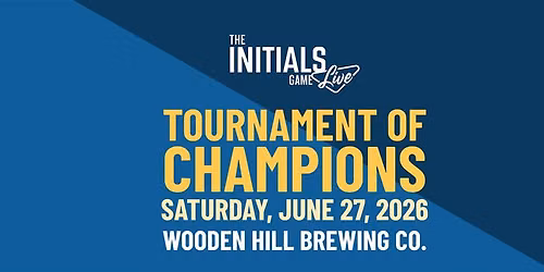 Initials Game Live Tournament of Champions 2026