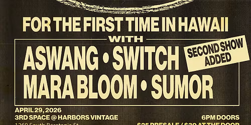 SPEED in Hawaii at 3rd Space by Harbors Vintage