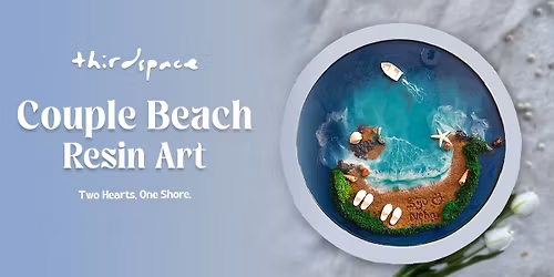 Couple Beach Resin Art