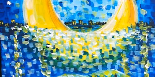 Paint and Wine Night in Palmerston North - Moon on the Water