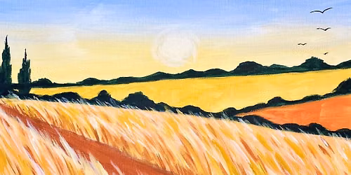 Sip & Paint at Hopper Coffee, Backwell, Bristol - "Fields of Gold"