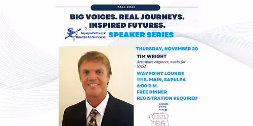 Sapulpa Routes to Success Speaker Series: Tim Wright