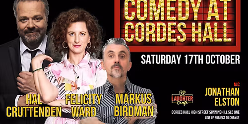 October's Comedy at Cordes Hall