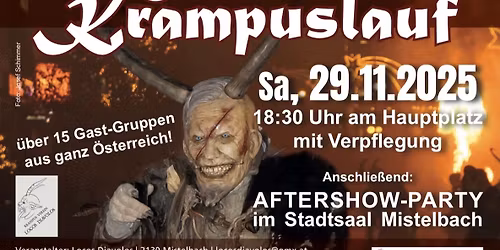 2. Mistelbacher Krampuslauf & Aftershowparty