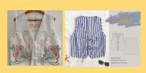 Stitch & Sash: Craft an Upcycled Tie-Waist Coat