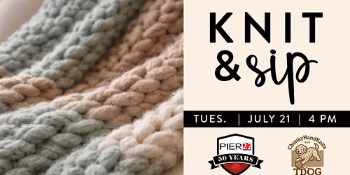 Knit & Sip: Hand Knit Blanket Workshop