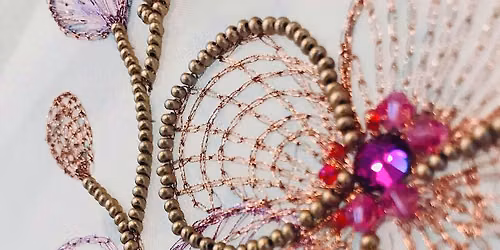Jeweled Orchid: 2-Day Fine Embroidery Workshop | Lun\u00e9ville Tambour