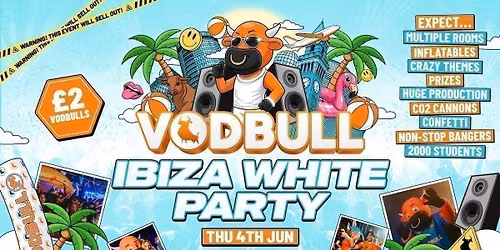  \ud83e\udde1 VODBULL IBIZA WHITE PARTY \u26a0\ufe0f[SELLING FAST!!]\u26a0\ufe0f at ROSIES!! 04\/06