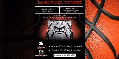 City of Easton AAU Basketball Tryouts
