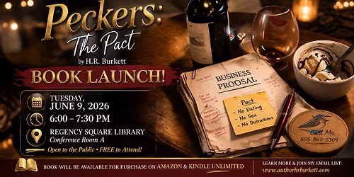 Author Talk & Book Launch The Peckers Book Series  by H.R. Burkett 