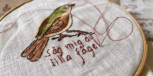 Broderiworkshop \u2013 Den r\u00f6da tr\u00e5den