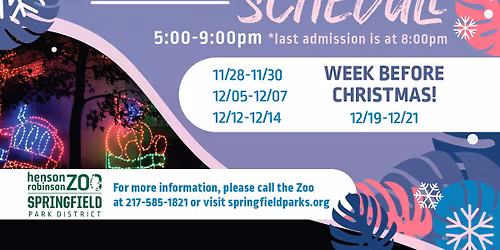 Holiday Zoo Lights!