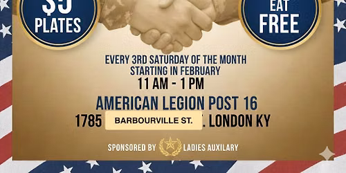 Veterans Breakfast! Open to the public