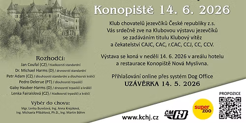 Klubov\u00e1 v\u00fdstava jezev\u010d\u00edk\u016f Konopi\u0161t\u011b 