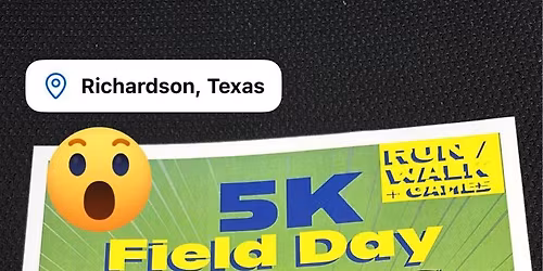 Richardson Plano 5K field day
