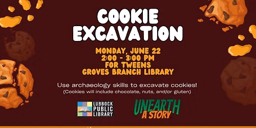 Cookie Excavation at Groves Branch Library