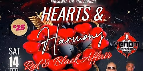 Hearts & Harmony: A Red & Black Valentine Experience
