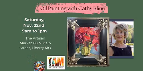 Oil Painting with Cathy Kline "Pointsettia"