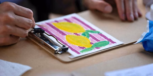 Oil Pastel + Snail Mail Crafts