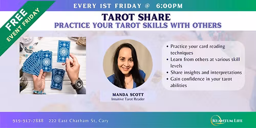 \ud83d\udd2e Tarot Share Night at Kuantum Life \u2014 FREE Event!