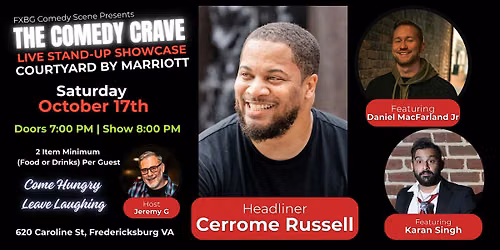 Comedy Crave Live | Stand-Up Comedy at Courtyard by Marriott Fredericksburg