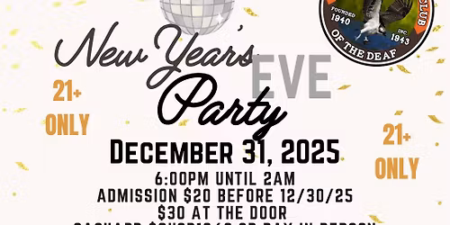 GHCD New Years Eve Party